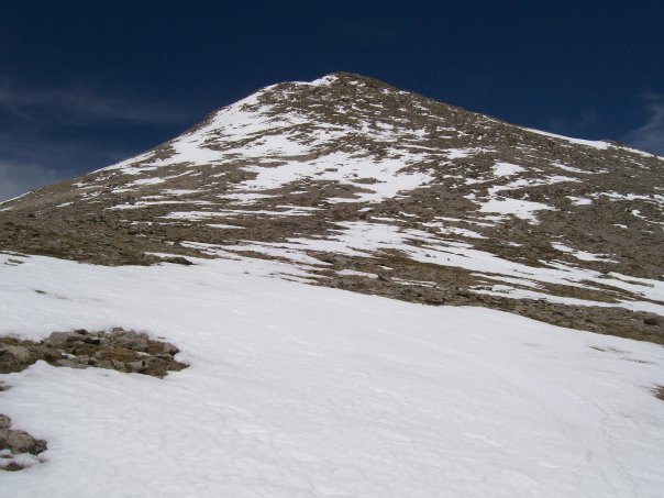 The summit of Mount Shavano, Colorado.